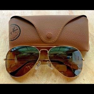 Ray-Ban RB3026 001/33 Gold Brown Sunglasses 55mm